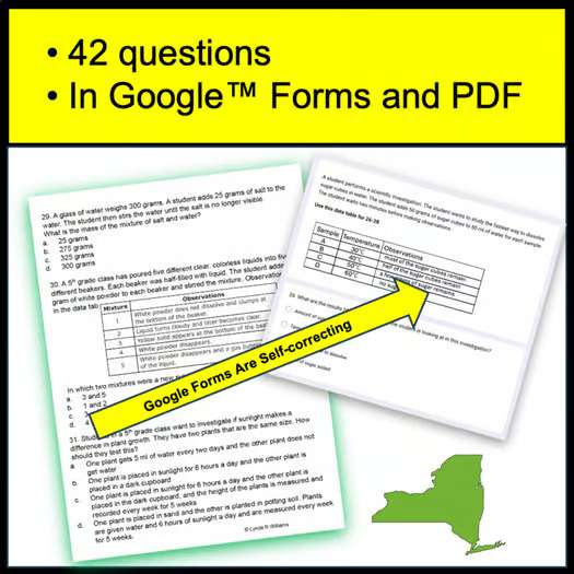 New York State Science Test Practice & 5th Grade Science Test Prep 5th Grade NY