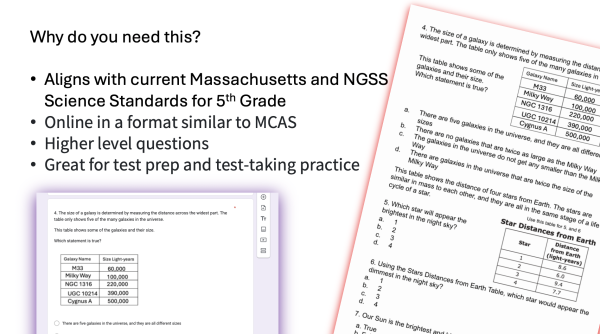 MCAS Practice Test 5th Grade Science Test Prep - Teaching Science with ...
