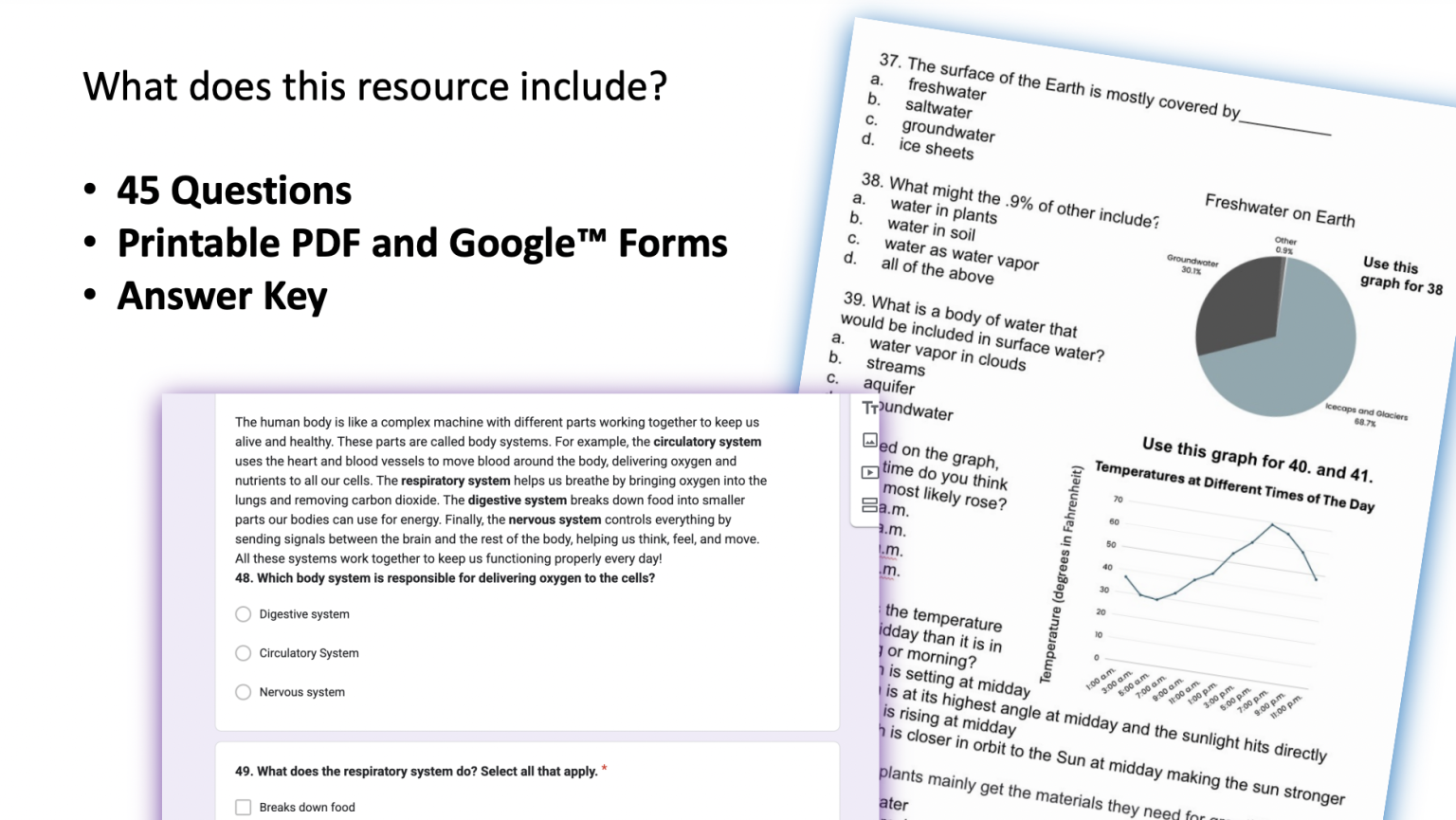 MCAS Practice Test 5th Grade Science Test Prep - Teaching Science with ...