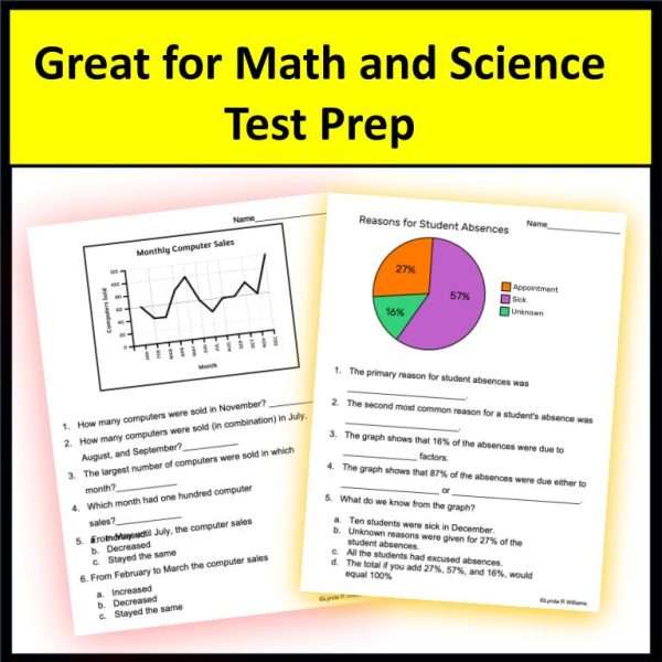 Analyzing Graphs and Data Test Prep Graph Practice Data Analysis Graph Worksheet - Image 2