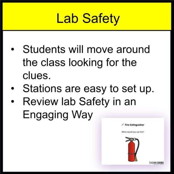 Back to School Lab Safety Scavenger Hunt & Science Safety Rules Slideshow Lab - Image 2
