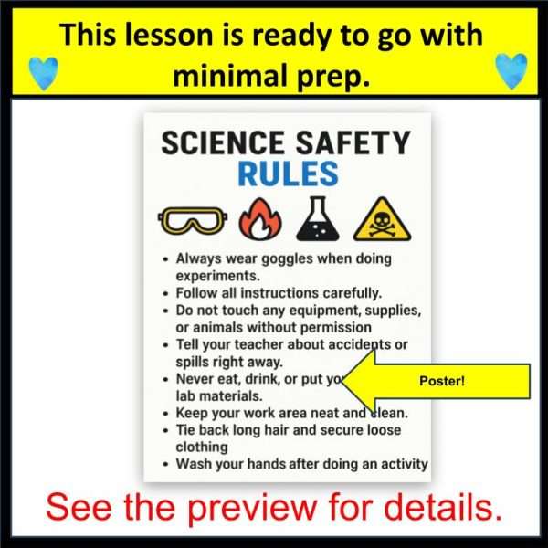 Back to School Lab Safety Scavenger Hunt & Science Safety Rules Slideshow Lab - Image 4
